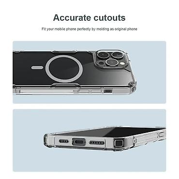 Maske i futrole za telefone: Maska Nillkin Nature Pro Magnetic za iPhone 15 Plus 6.7 plava. Uz brzu — 16