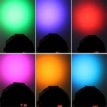 Osvetljenje: LED scenska PAR RGB reflektor lampa – 18x1W - Tip: LED PAR reflektor — 6