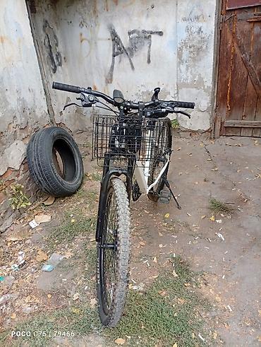 Городской/трекинговый велосипед с корзиной и багажной платформой at lalafo.kg Городской/трекинговый велосипед с корзиной и багажной платформой