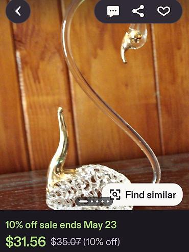 Figure: Murano nov labud,rucni rad 1960g +. Murano nov labud,perfektan tezak — 4