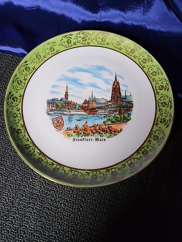 Slike i ramovi: Tanjir za na zid iz 70ih nemacki porcelan. Porcelanski tanjir za na — 6