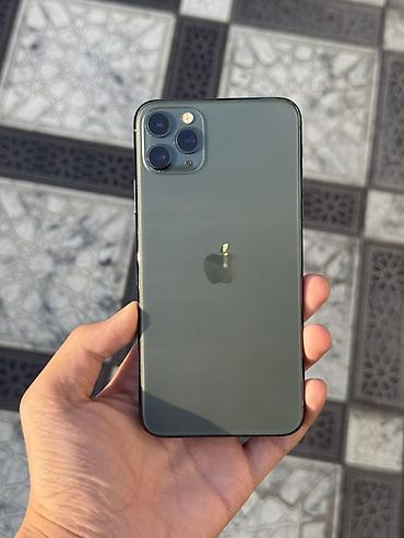 Уюлдук телефондор жана аксессуарлар: IPhone 11 Pro Max, Колдонулган, 256 ГБ, Matte Midnight Green, 87 % — 1