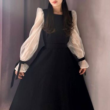 прокат национальных костюмов для детей: Вечернее платье, А-силуэт, Длинная модель, Шифон, С рукавами, XL, 2XL