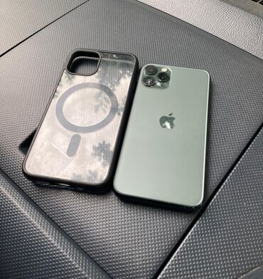 Apple iPhone: IPhone 11 Pro, Б/у, 64 ГБ, Jet Black, Защитное стекло, Чехол, 78 %
