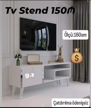 Masa və oturacaq dəstləri: TV stend rəng seçimi var