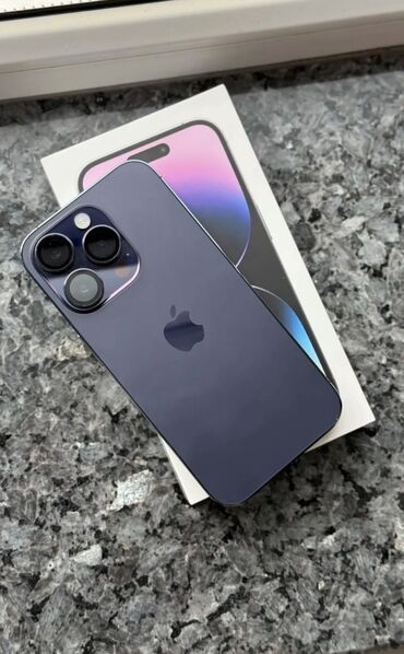 продажа iphone 14: IPhone 14 Pro, Б/у, 256 ГБ, Защитное стекло, Чехол, Коробка, 87 %