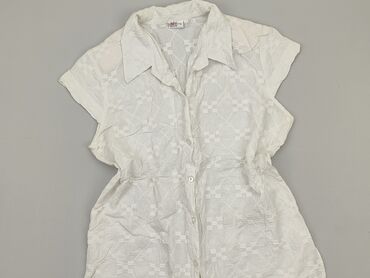 białe bluzki z kołnierzykiem krótki rękaw: Сорочка жіноча, M, стан - Хороший