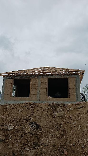 Саманно-деревянный дом под крышу Описание: - Коробка из саманных