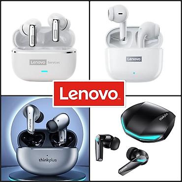 Наушники: Вакуумные, Lenovo, Новый, Беспроводные (Bluetooth), Классические — 1