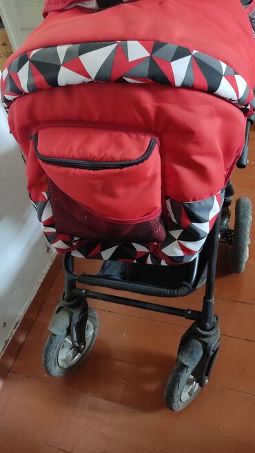 Коляски: Коляска, цвет - Черный, Б/у — 4