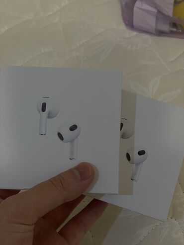 айрподсы 3: Вкладыши, Apple, Новый, Беспроводные (Bluetooth), Классические