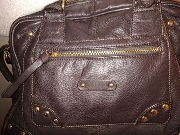 Torbe: Marella - kožna braon torba Divna torba od meke i debele prirodne — 7