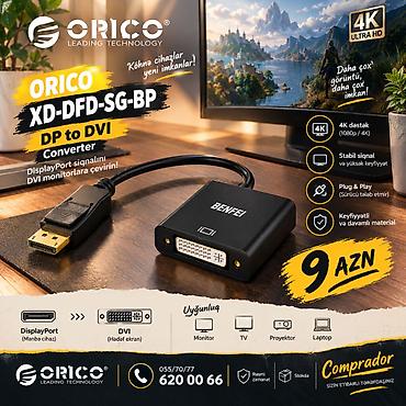 🔥 **ORICO XD-DFD-SG-BP – DisplayPort to DVI Adapter** **ORICO