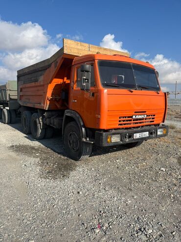 Аренда самосвала: Самосвал КАМАЗ, оранжевый, колесная формула 6×4. Основные — 2