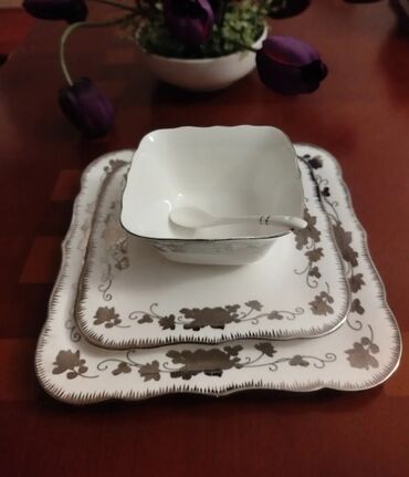 Çay dəstləri və servizlər: Çay dəsti, rəng - Ağ, Farfor, 12 nəfərlik — 9