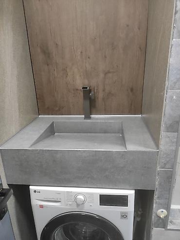 Раковины для ванной: Раковина для ванной, Особенности: Под камень, Материал: Искусственный камень — 19