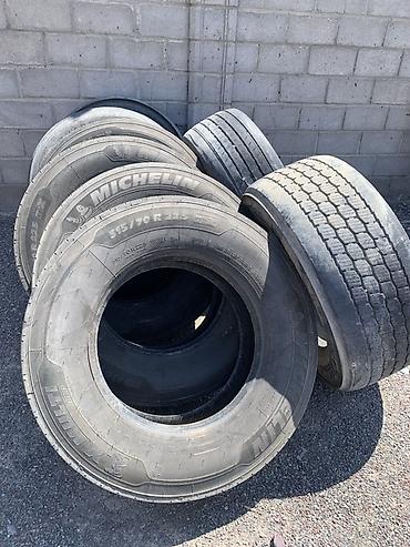 Транспорт: Грузовые шины Michelin - Размеры на фото: 315/70 R22.5 и 385/55 R22.5 — 1