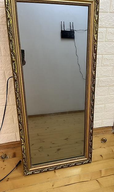 Güzgülər: Güzgü Döşəmə üstü, Düzbucaqlı, Dekorativ, Arxa işıqlı — 1