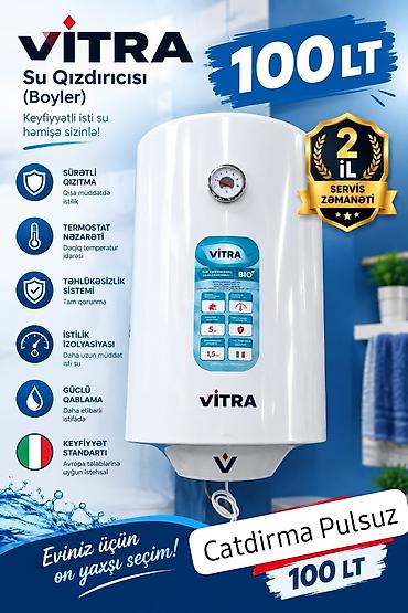 Ariston 100 l, Yeni, Kredit yoxdur, Pulsuz çatdırılma, Rayonlara çatdırılma