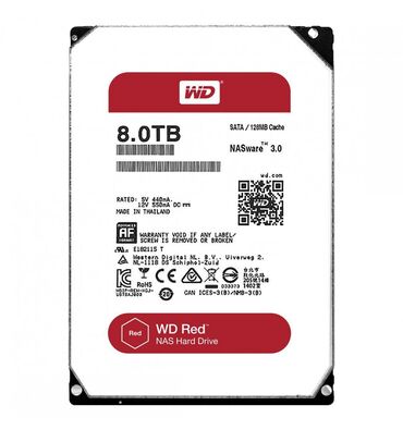 hdd kabel: Daxili Sərt disk (HDD) Western Digital (WD), 8 TB, 7200 RPM, 3.5", İşlənmiş