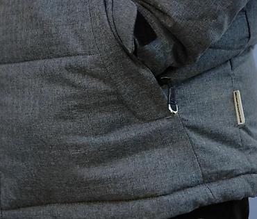 Zimske jakne: Muška zimska jakna – siva, sa kapuljačom - Topla, podstavljena zimska — 8