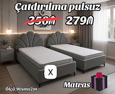 Matras – ölçü: 90 sm x 2 m - Ortopedik quruluşlu, bədənə uyğun dəstək