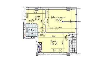Продажа квартир: 1 комната, 47 м², Элитка, 6 этаж, Готовая ПСО (под самоотделку) — 11