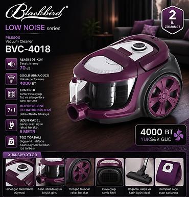 Məişət texnikası: Blackbird BVC-4018 tozsoran – Low Noise seriyası - Səs-küy səviyyəsi — 1