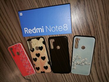 səs yazan v Azərbaycan | STASIONAR TELEFONLAR: Xiaomi Redmi Note 8 | 64 GB rəng - Qara | Sensor, Barmaq izi, İki sim kartlı