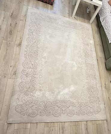 курбан кара: Ковер Karmen Halı Hisar, модель 04203A, цвет Krem/Krem. Размер 155×230 — 2