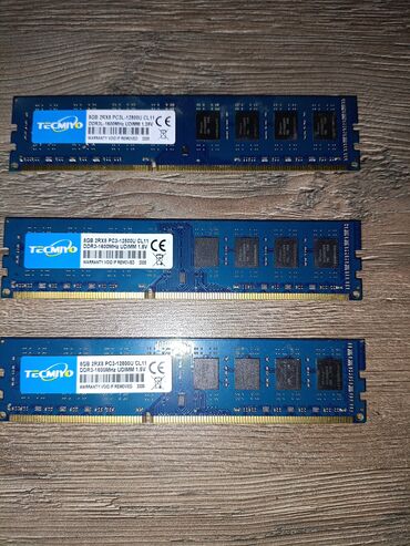 чип node: Operativ yaddaş (RAM) 8 GB, 1600 Mhz, DDR3, PC üçün