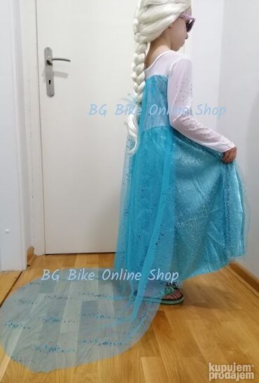 Kostimi za maskenbal: **model A1** Kostim Elza sa dugim plastom, Elzin kostim, haljina sa — 4