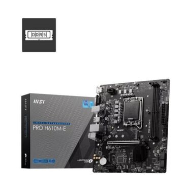 SSD diskləri: Ana Platası MSI PRO H610M-E DDR5, Yeni