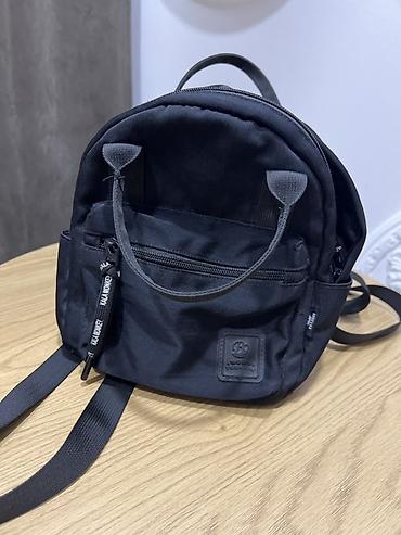 jack wolfskin: Kompakt ölçülü qara miniatür bel çantası/sırt çantası. Xüsusiyyətlər — 1