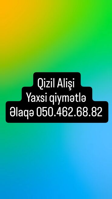1 qram qizilin qiymeti 585 2025: Qizil alişi
