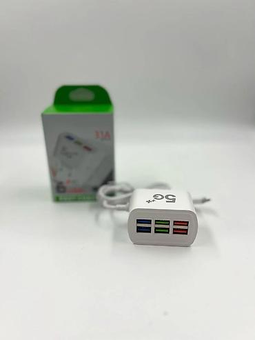 telf: Adapter 6 USB-li Adapter 6 USB-li yüksək sürətli şarj və — 2