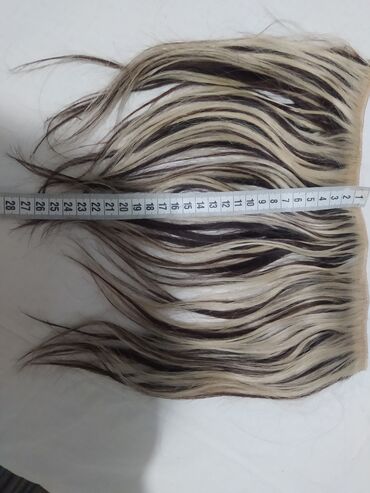 Perike i klipse: Prodajem prirodnu kosu,šatiranu,braon - plavu,na klipse,dužina 27 — 5