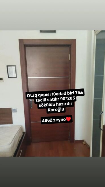 Döşəmə: İşlənmiş Otaq qapısı Zəmanətsiz, Ünvandan götürmə