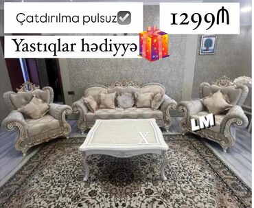 bir divan satın almaq: *⚜️Klassik dəst Divan+2 kreslo ⚜️* Yeni və sifarişlə Qiymət 