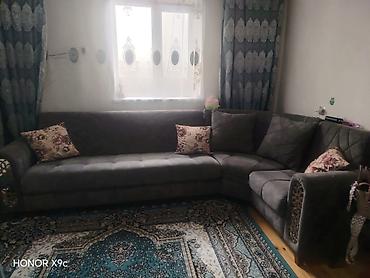 asma kreslo: Künc divan dəsti - Forma: L şəkilli künc divan - Material: Yumşaq — 1