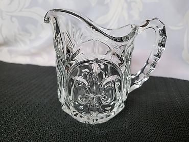 Čajnici: Bokal nov kristalni iz 70ih. Kristalni bokal,pun rad,sve na njemu — 6