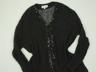 czarne koronkowe bluzki z długim rękawem: Bluzka Damska, M, stan - Bardzo dobry