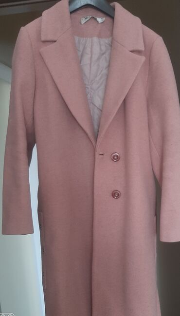 garmoniya palto turkiye: Пальто L (EU 40), цвет - Розовый
