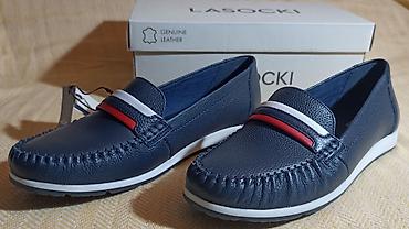 Mokasine: Lasocki ženske kožne mokasine38novenikad nosene. - Model — 8