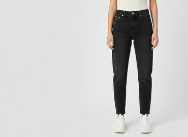 jeansy plus size wysoki stan: PULL&BEAR, Jeans for women, size S