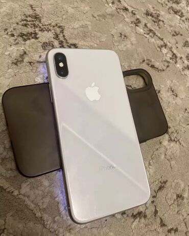 Apple iPhone: IPhone X, 256 ГБ, Белый, Защитное стекло, Чехол, 100 %