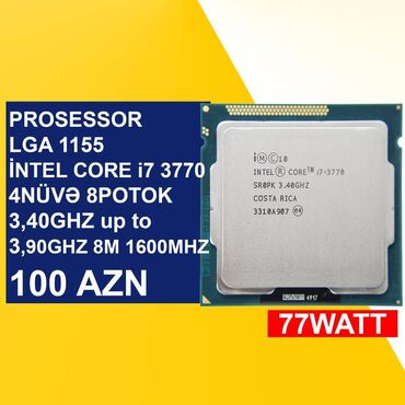 proçessor: Prosessor Intel Core i7 İntel Core i7 3770