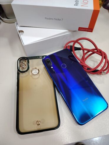 telefonun: Xiaomi Redmi Note 7, 64 GB, rəng - Göy, 
 Barmaq izi