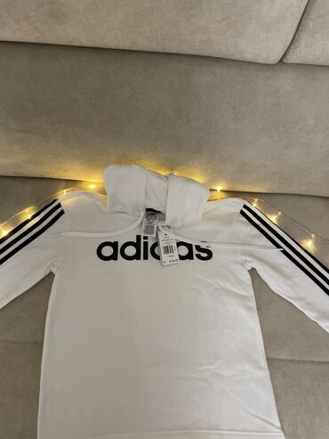 футболки adidas: Толстовка, США, цвет - Белый, XS (EU 34)