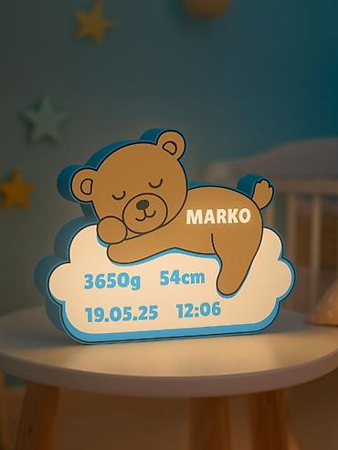 Ночники: Именной детский ночник - Персонализация: имя ребёнка, дата рождения — 3